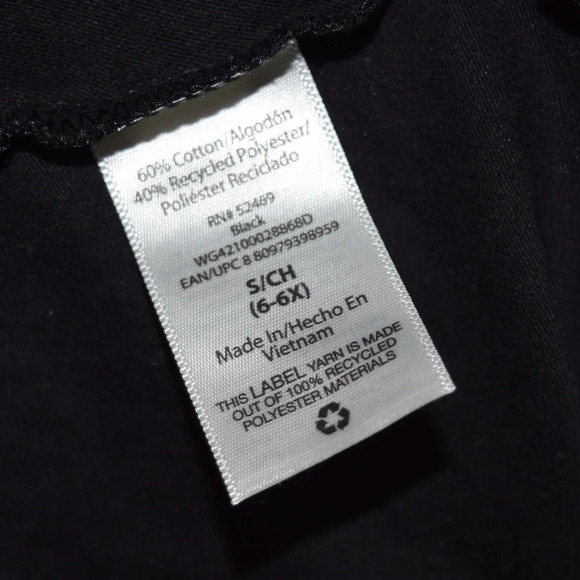 WONDER NATION Halloween Black Glitter Embroidered Girls Dress S 6/6X - Picture 6 of 6